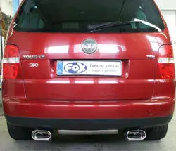 Fox VW Touran Endschalldämpfer Ausgang rechts/links - 160x80 Typ 53 rechts/links Angebot