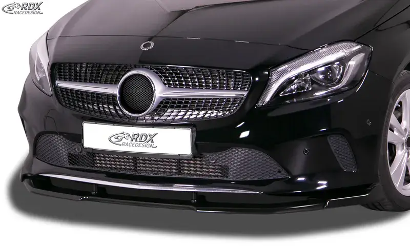 RDX Frontspoiler VARIO-X für MERCEDES A-Klasse W176 (2015-2018) Frontlippe Front Ansatz Vorne Spoilerlippe Preisknaller