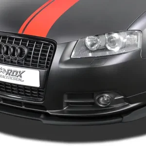 Echt RDX Frontspoiler VARIO-X für AUDI A3 8P 2006-2008 S-Line / A3 Sportback -2008 S-Line Frontlippe Front Ansatz Vorne Spoilerlippe