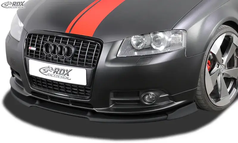 Echt RDX Frontspoiler VARIO-X für AUDI A3 8P 2006-2008 S-Line / A3 Sportback -2008 S-Line Frontlippe Front Ansatz Vorne Spoilerlippe