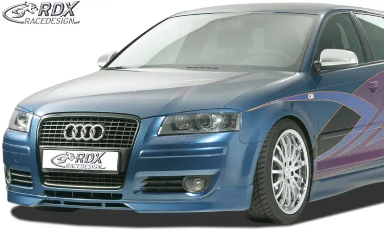 RDX Frontspoiler für AUDI A3 8P (2006 bis 2008) & A3 8P Sportback (-2008) Frontlippe Front Ansatz Spoilerlippe Garantierte Lieferung