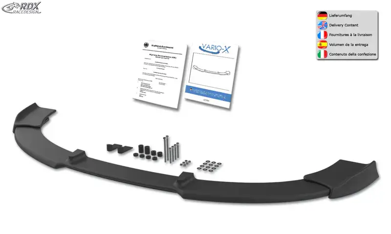 Markenware RDX Frontspoiler VARIO-X für AUDI S4 B5 Frontlippe Front Ansatz Vorne Spoilerlippe
