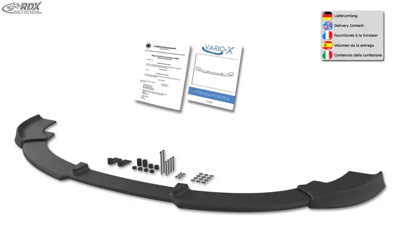 RDX Frontspoiler VARIO-X für AUDI A8 D4/4H Frontlippe Front Ansatz Vorne Spoilerlippe Must-Have