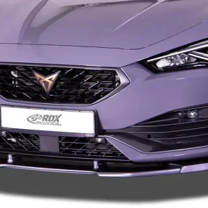 Jetzt Kaufen RDX Frontspoiler VARIO-X für CUPRA Leon (KL) 2020+ / SEAT Leon Cupra (KL) 2020+ Frontlippe Front Ansatz Vorne Spoilerlippe