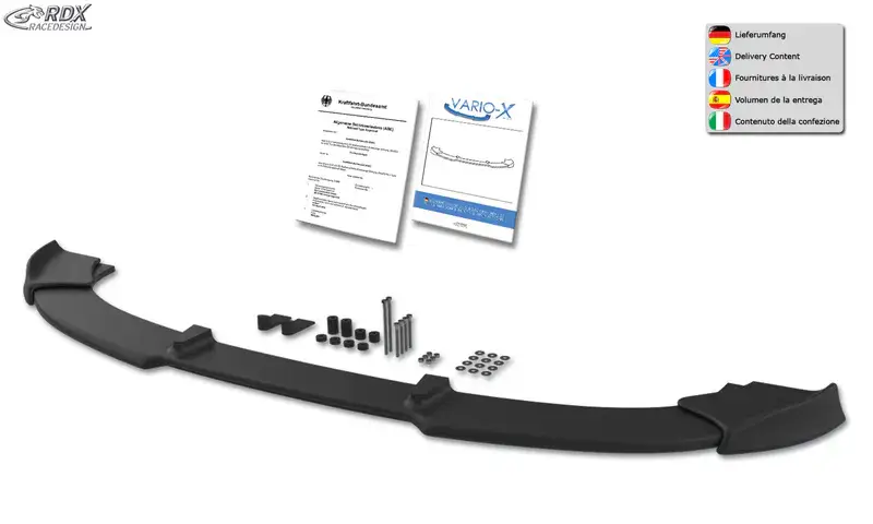 Direktkauf RDX Frontspoiler VARIO-X für BMW 3er E92 / E93 -2010 Frontlippe Front Ansatz Vorne Spoilerlippe