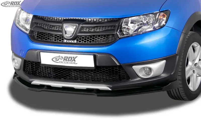 Meistverkauft RDX Frontspoiler VARIO-X für DACIA Sandero 2 Stepway Frontlippe Front Ansatz Vorne Spoilerlippe
