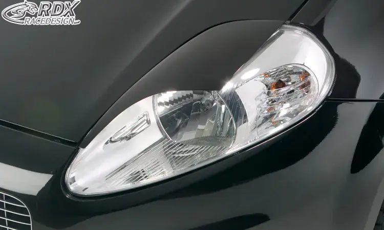 Jetzt Kaufen RDX Scheinwerferblenden für FIAT Grande Punto & Punto Evo Böser Blick