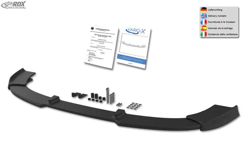 Top-Angebot RDX Frontspoiler VARIO-X für FORD Mondeo B5Y (2003-2007) Frontlippe Front Ansatz Vorne Spoilerlippe