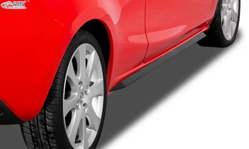 Preisknaller RDX Seitenschweller für MAZDA 2 (DE) 2007-2014 "Slim"