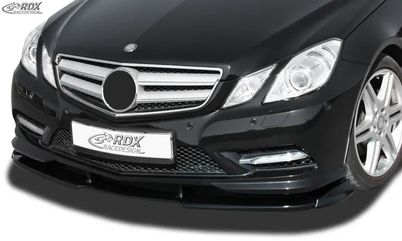 RDX Frontspoiler VARIO-X für MERCEDES E-Klasse Cabrio A207 / Coupe C207 AMG-Styling -2013 (Passend an Fahrzeuge mit AMG-Stylingpaket Frontstoßstange) Frontlippe Front Ansatz Vorne Spoilerlippe Direktkauf