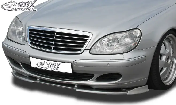 Markenprodukt RDX Frontspoiler VARIO-X für MERCEDES S-Klasse W220 2002+ Frontlippe Front Ansatz Vorne Spoilerlippe