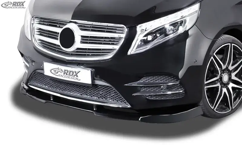 RDX Frontspoiler VARIO-X für MERCEDES V-Klasse W447 AMG-Line Frontlippe "V1" Front Ansatz Vorne Spoilerlippe Echt