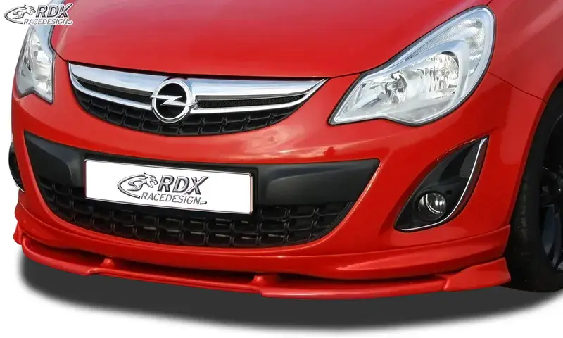Aktuell RDX Frontspoiler VARIO-X für OPEL Corsa D Facelift OPC-Line 2010+ (Passend an Fahrzeuge mit OPC-Line Frontspoileransatz) Frontlippe Front Ansatz Vorne Spoilerlippe