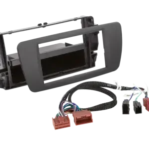 Neuheit ACV 2-DIN Radioblende mit Fach Seat Ibiza tuam grau/Kabelsatz
