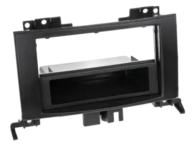 Highlight ACV 2-ISO Radioblende mit Fach Mercedes/VW Rubber Touch