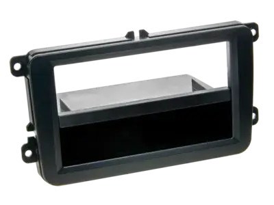 Garantierte Lieferung ACV 2-DIN Radioblende mit Fach Seat/Skoda/VW Rubber Touch lose