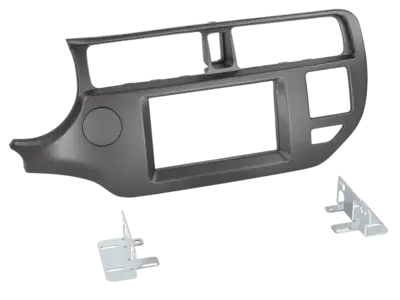 ACV 2-DIN Radioblende Kia Rio(UB) 09/2011-01/2015 anthrazit LHD Begrenztes Angebot