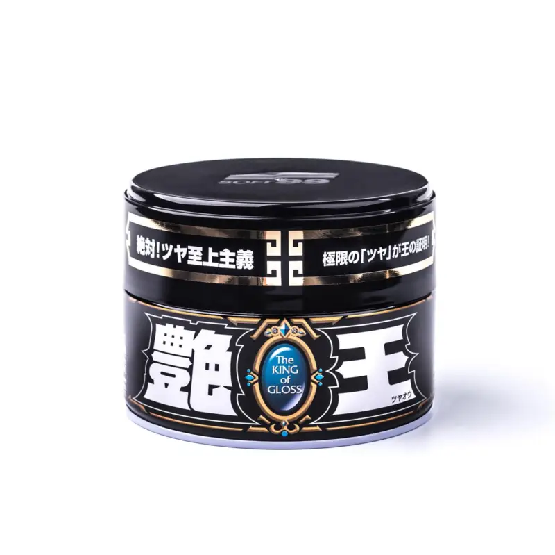 Soft99 The King of Gloss Dark hard wax, car wax for dark paintwork, water repellent, with sponge, 300gr. Aktuell