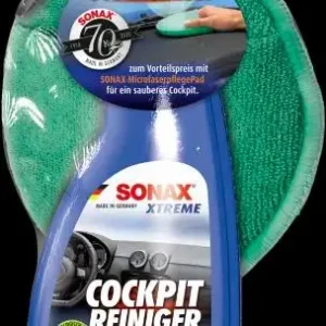 Sonderangebot SONAX XTREME - Cockpit Reiniger Matteffect + Mikrofaser Pad - Aktions Set