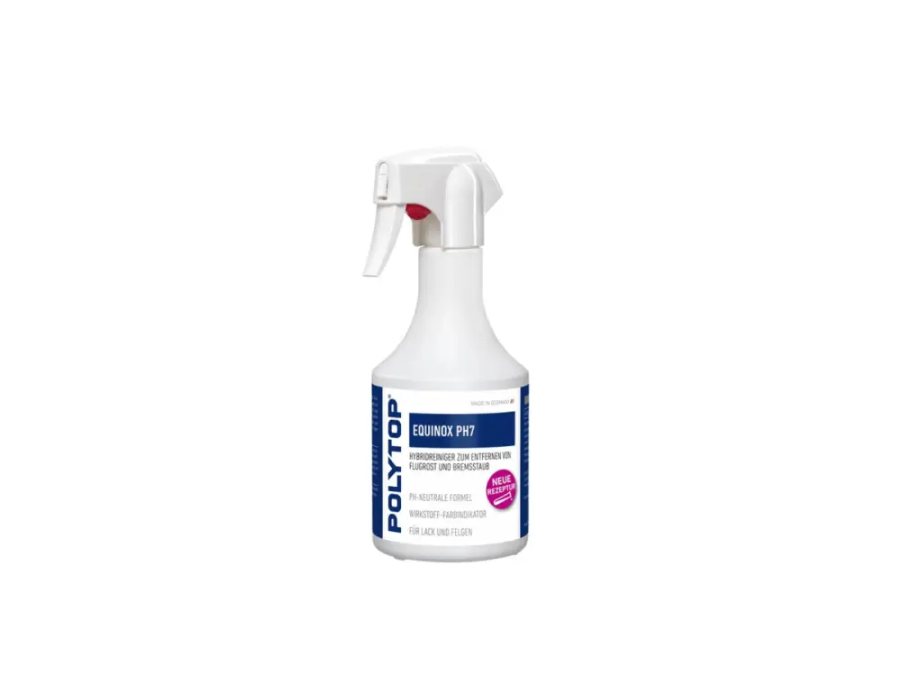 Neu Im Sortiment POLYTOP Equinox pH7 500 ml - Hybrid special cleaner with active substance colour indicator for removing flash rust and brake dust.