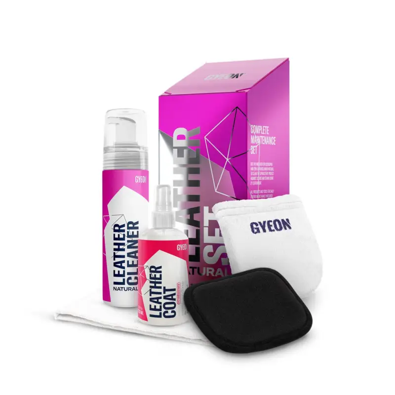 Neu GYEON Q²M LeatherSet Set per la cura della pelle Mild 200 ml