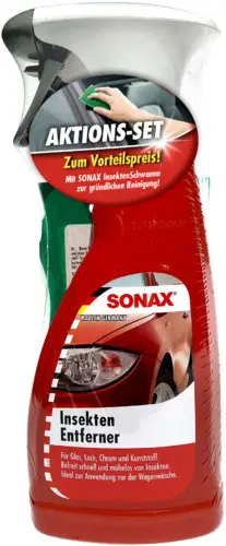 SONAX - Insektenentferner - 500 ml + Insektenschwamm - Aktionsset Zertifiziert