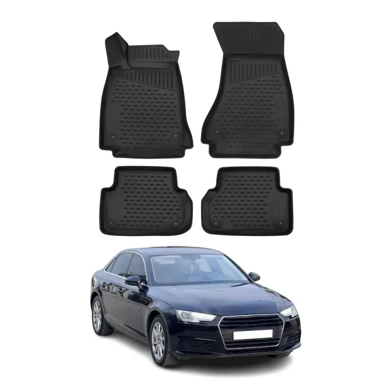 Top-Preis Gummimatten Fußmatten für Audi A4 B9 Limo Avant Allroad 2016-2025 TPE 4x