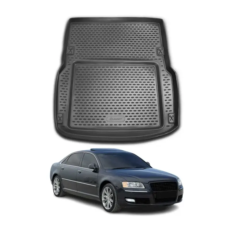 Rabatt Kofferraummatte Kofferraumwanne für Audi A8 Limo D3 2002-2010 Gummi TPE
