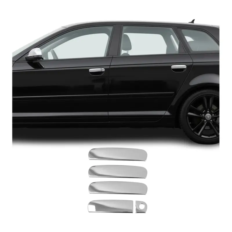Heißes Angebot Chrom Türgriff Blende für Audi A8 2002-2009 4-Tür Edelstahl 5tlg