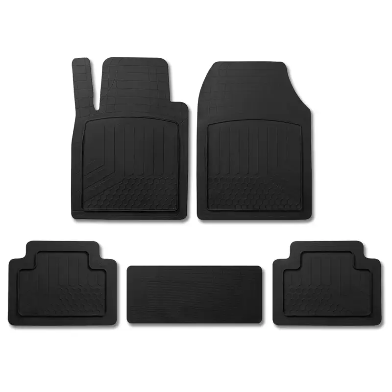 Fußmatten Gummimatten 3D Matte für Ssangyong Gummi Schwarz 5tlg Markenware
