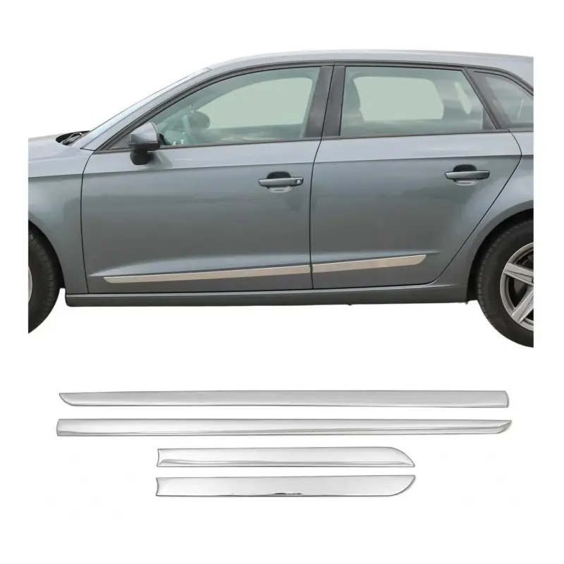 Neu Im Sortiment Türschutzleiste Seitentürleiste Türleisten für Seat Alhambra 2010-2020 Chrom 4x