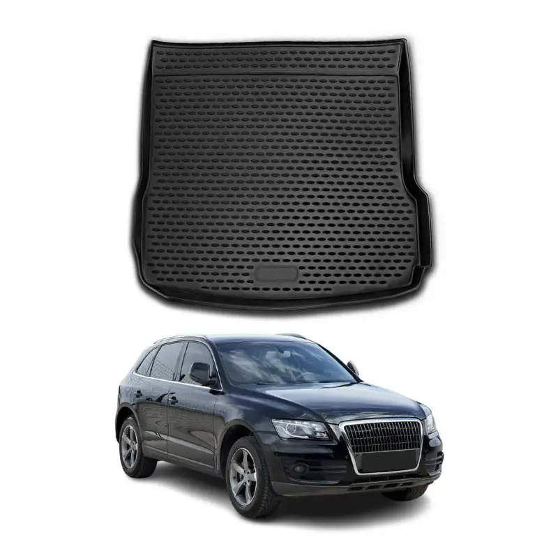 Kofferraummatte Kofferraumwanne für Audi Q5 8RB 2008-2017 Gummi TPE Schwarz Finale Aktion