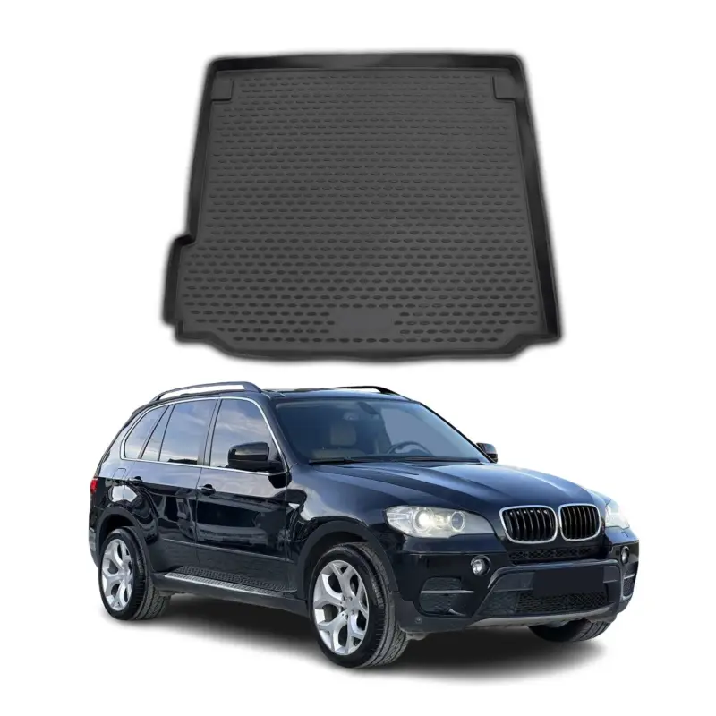 Kofferraummatte Kofferraumwanne für BMW X5 E70 2007-2013 Gummi TPE Schwarz Billig