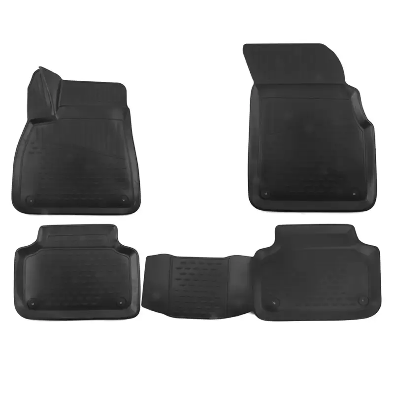 Preisknaller OMAC Gummimatten Fußmatten für Audi Q7 Q8 2015-2026 TPE Automatten Schwarz 4x