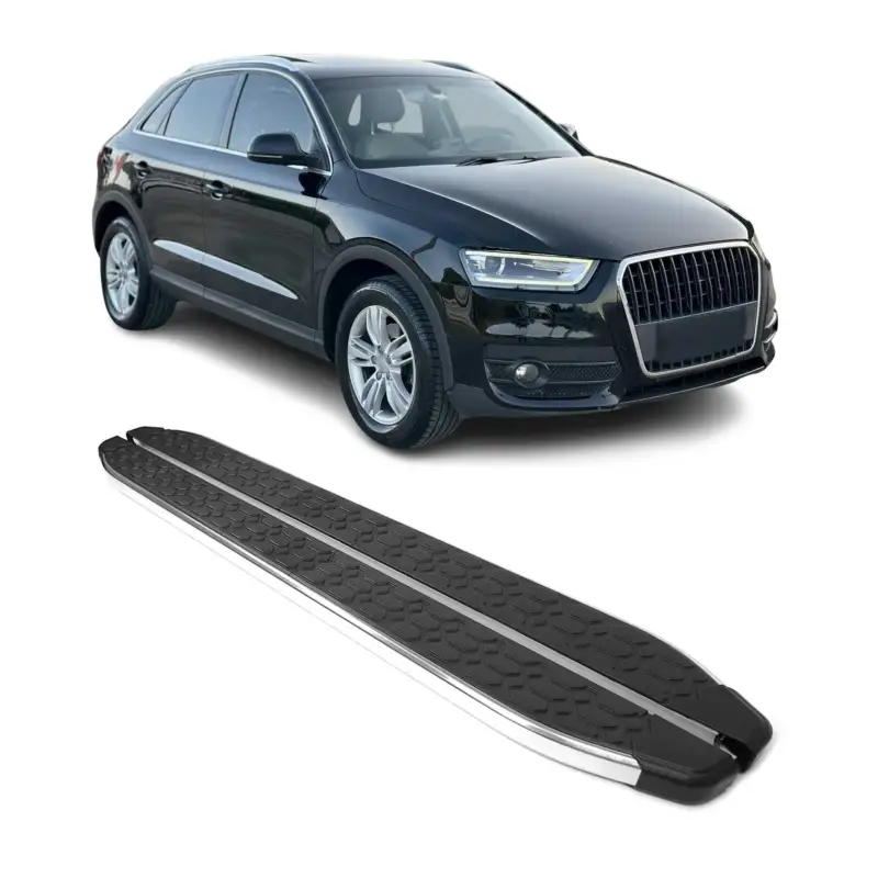 Trittbretter Seitenschweller für Audi Q3 8U 2011-2018 Edelstahl Schwarz Silber Direktkauf
