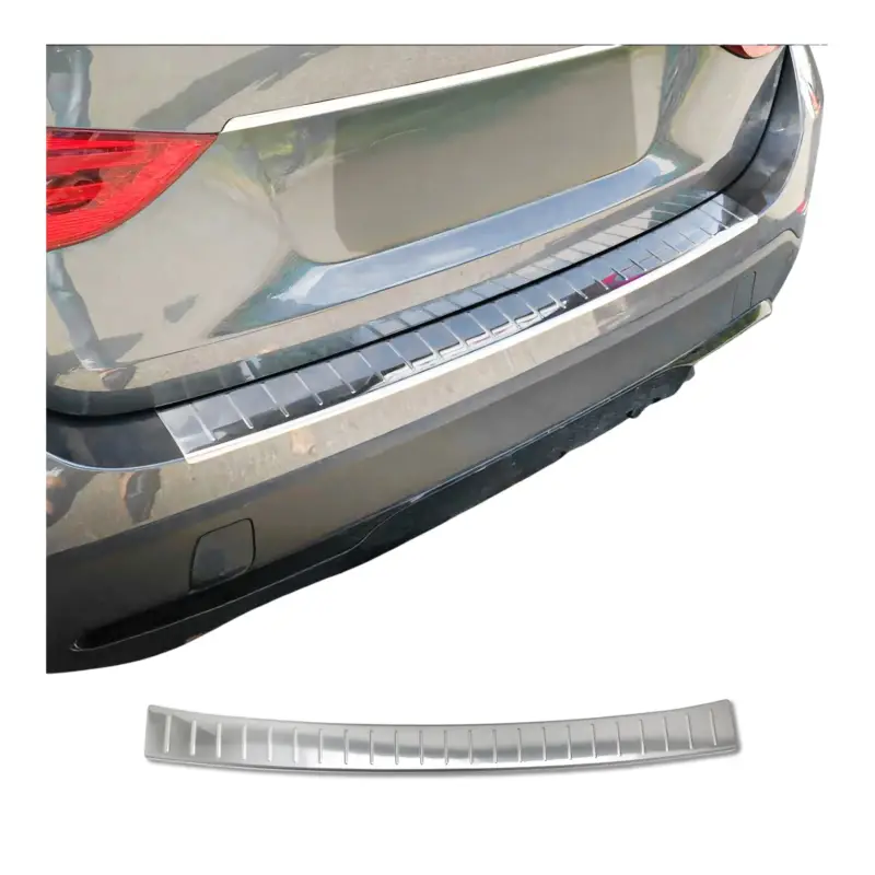 Zertifiziert Ladekantenschutz Stoßstange für BMW X1 E84 2012-2015 Facelift Edelstahl Chrom
