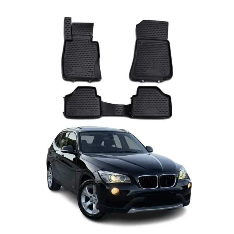 Direkt Vom Hersteller OMAC Gummimatten Fußmatten für BMW X1 E84 2009-2015 TPE Automatten Schwarz 4x