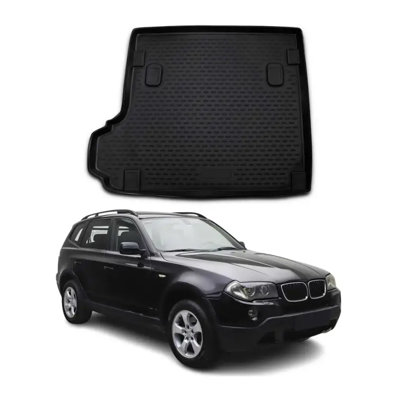 Kofferraummatte Kofferraumwanne für BMW X3 E83 2003-2010 Gummi TPE Schwarz Zertifiziert