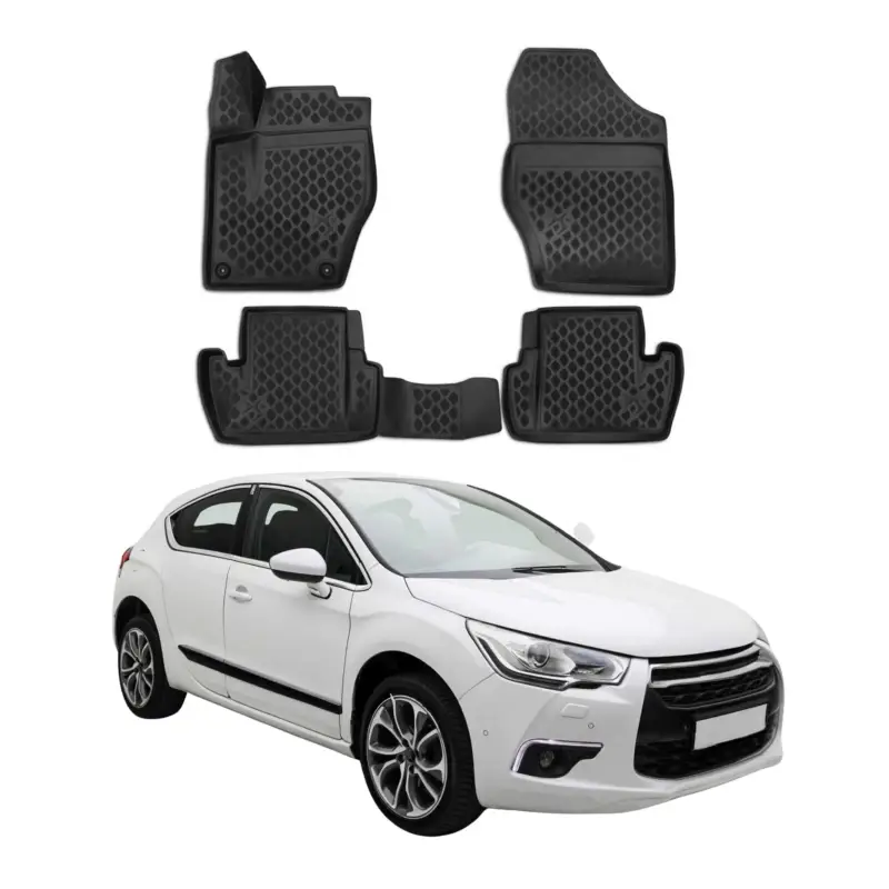 OMAC Gummimatten Fußmatten für Citroen DS4 2011-2015 TPE Automatten Schwarz 4x Jetzt Kaufen