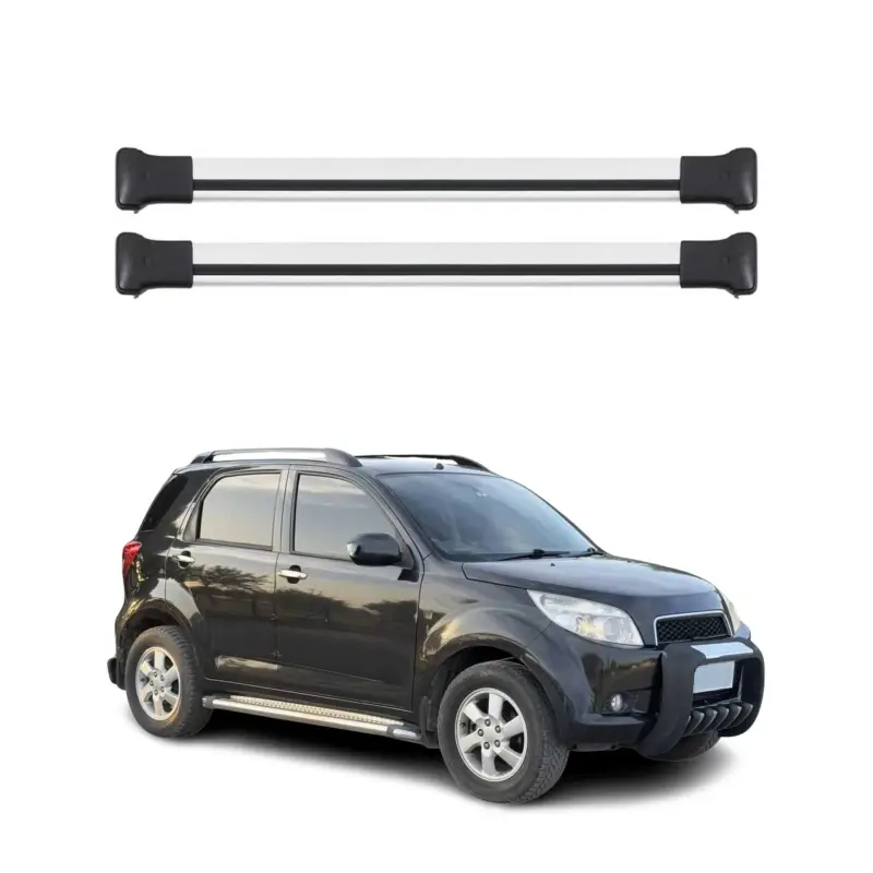Abverkauf Dachträger Grundtäger für Daihatsu Terios 2006-2017 75kg Aluminium Silber 2 tlg