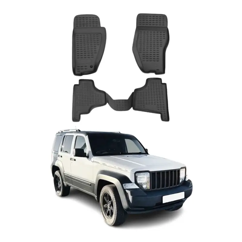 OMAC Gummimatten Fußmatten für Jeep Patriot 2007-2012 TPE Automatten Schwarz 4x Top-Preis