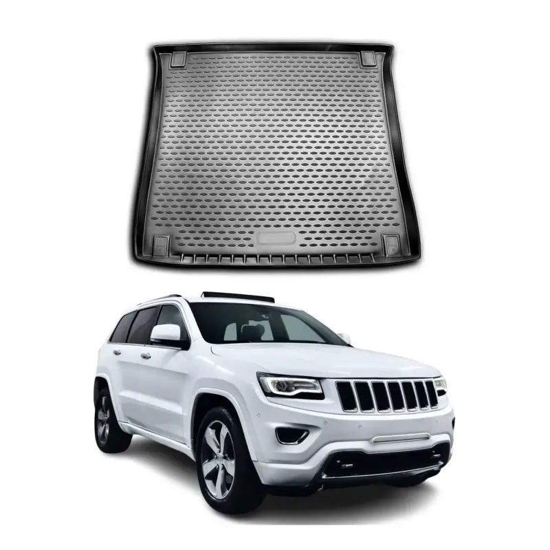Billig Kofferraummatte Kofferraumwanne für Jeep Grand Cherokee 2010-2024 Gummi TPE