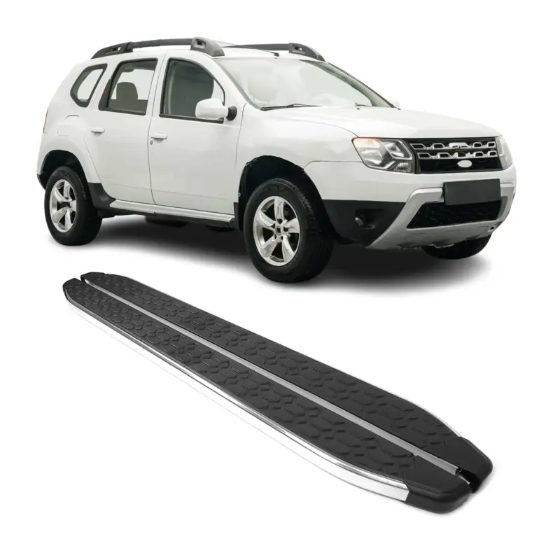 Trittbretter Seitenschweller für Dacia Duster 2010-2018 Edelstahl Schwarz Silber Versand Am Gleichen Tag