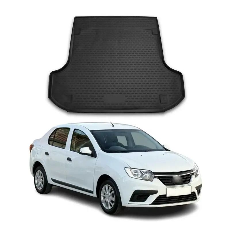 Sichere Zahlung Kofferraummatte Kofferraumwanne für Dacia Logan MCV 2012-2020 Gummi TPE Schwarz