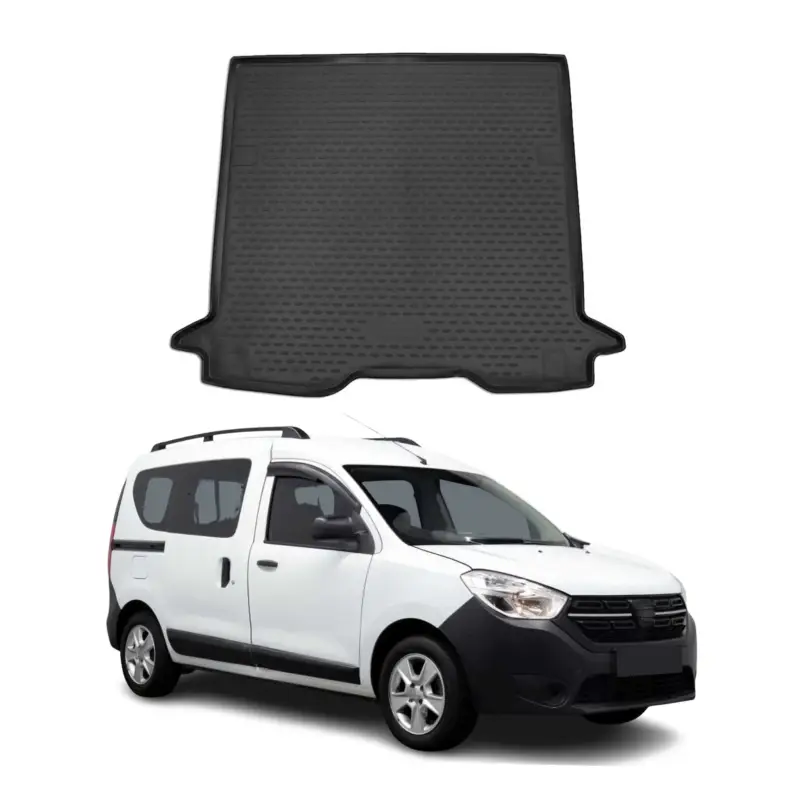 Kofferraummatte Kofferraumwanne für Dacia Dokker 2015-2021 Gummi TPE Schwarz Top-Preis