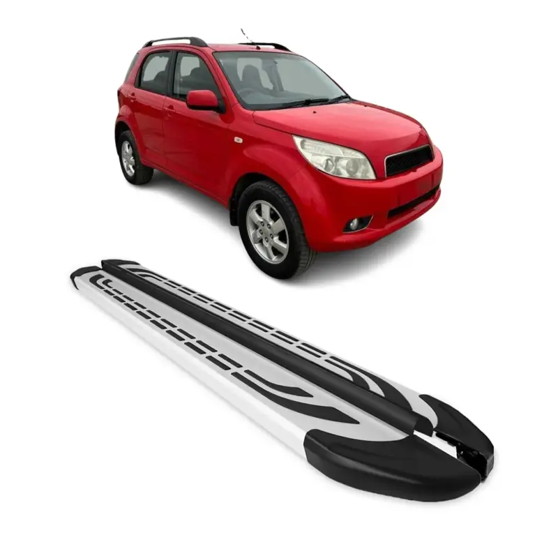Trittbretter Seitenschweller Seitenbretter für Daihatsu Terios Aluminium Silber Heißes Angebot