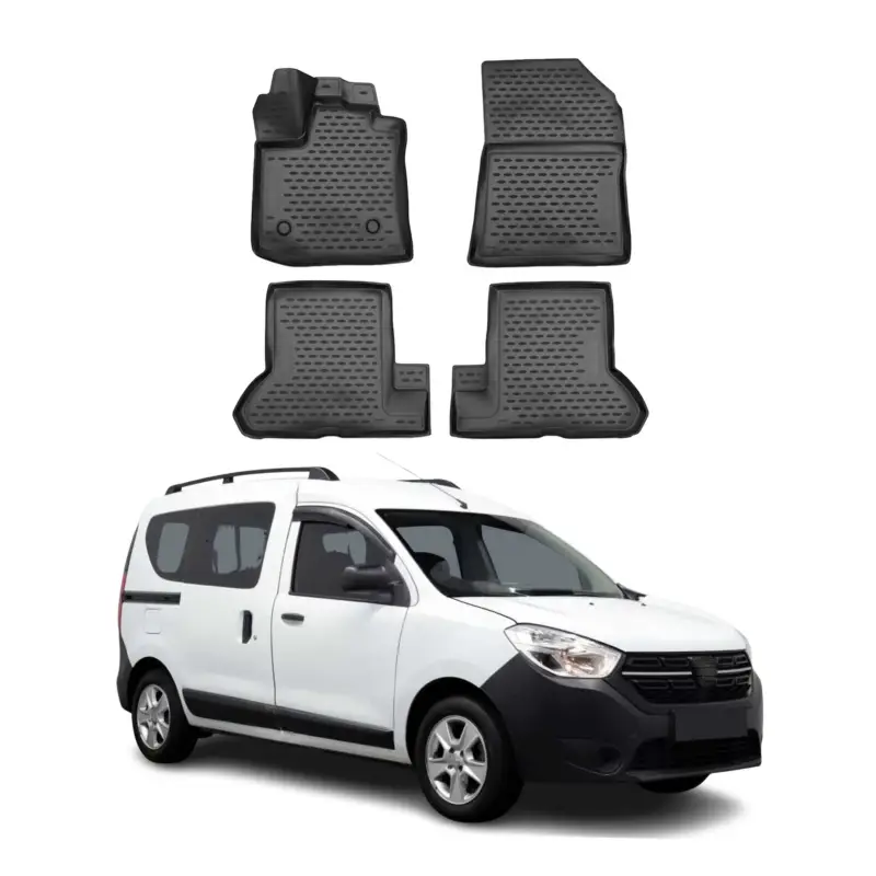 Top-Angebot OMAC Gummimatten Fußmatten für Dacia Dokker 2018-2021 TPE Automatten Schwarz 4x