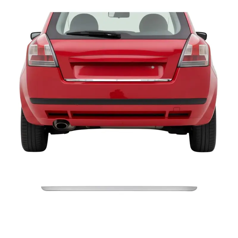 Zertifiziert Kofferraumleiste Heckleiste für Fiat Stilo 2001-2007 Untere Chrom Edelstahl