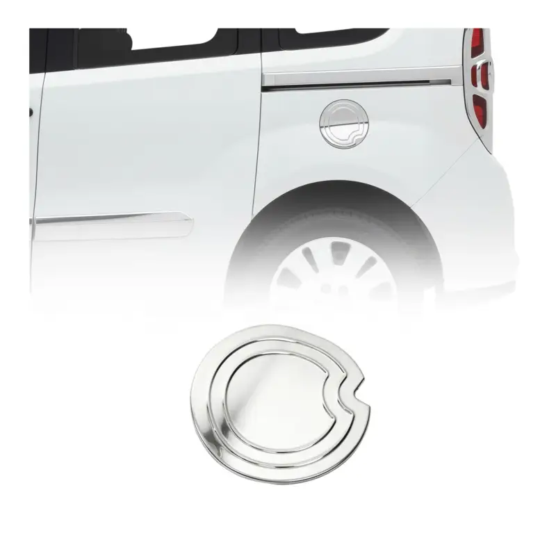 Zertifiziert Tankdeckel Blenden Tankverschluss für Fiat Doblo 2010-2021 Edelstahl Chrom