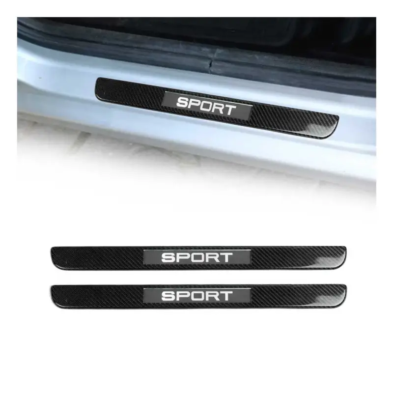 Neu Einstiegsleisten Türschweller Sport für Kia Ceed 2012-26 Echt Carbon Schwarz 2x